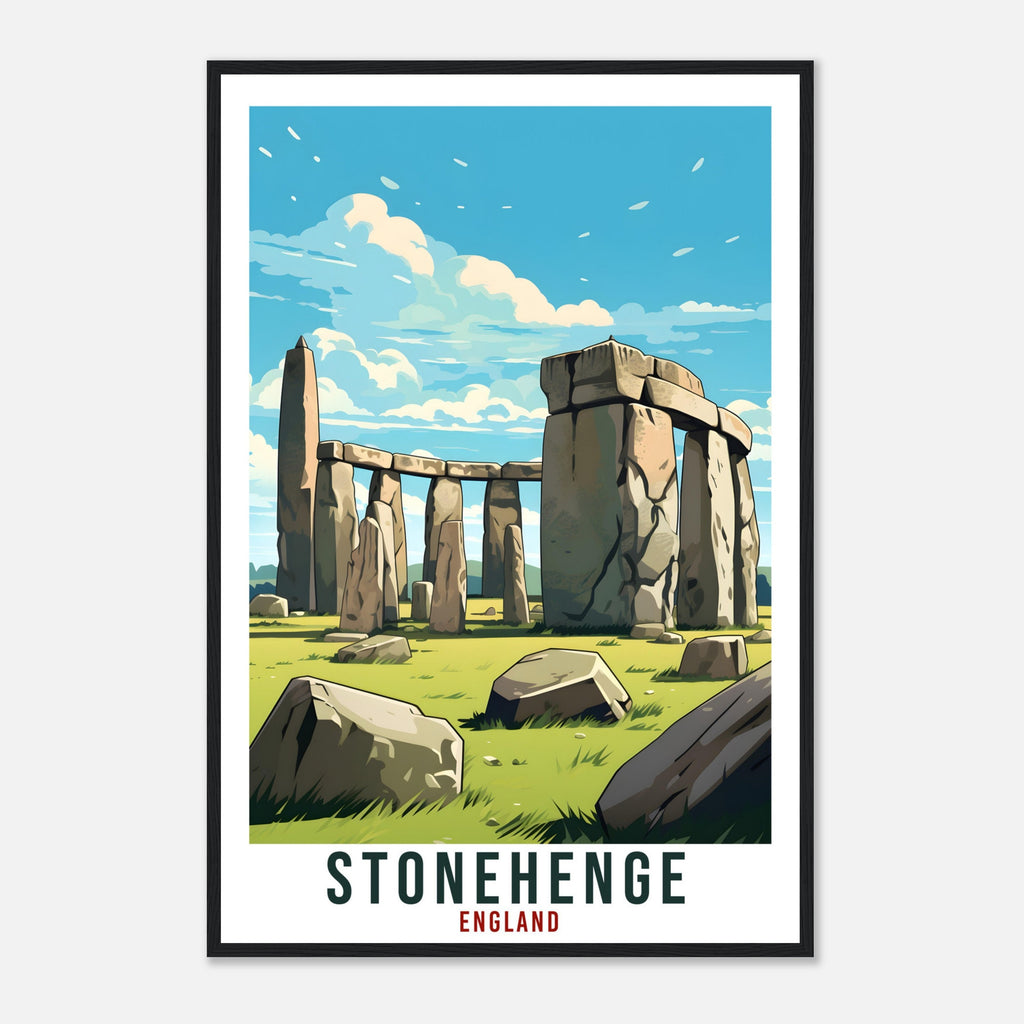 Stonehenge Travel Print English Wall Art Home Decor Wall Hanging Travel Art Gift Stonehenge Travel Poster England Landscape Artwork Gift