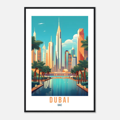 Dubai Travel Print United Emirates Wall Art Wall Hanging Dubai Gift Holiday Print Vacation Art Print Dubai Art Travel Gift UAE Travel Poster