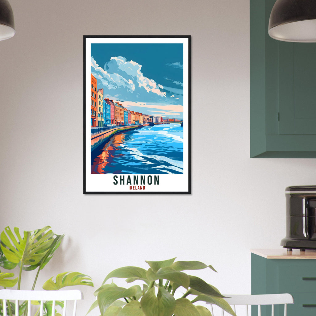 Shannon Travel Print Ireland Wall Art Wall Hanging Home Living Décor Shannon Gift Art Lovers Gift Irish Artwork Gift Ireland Travel Poster