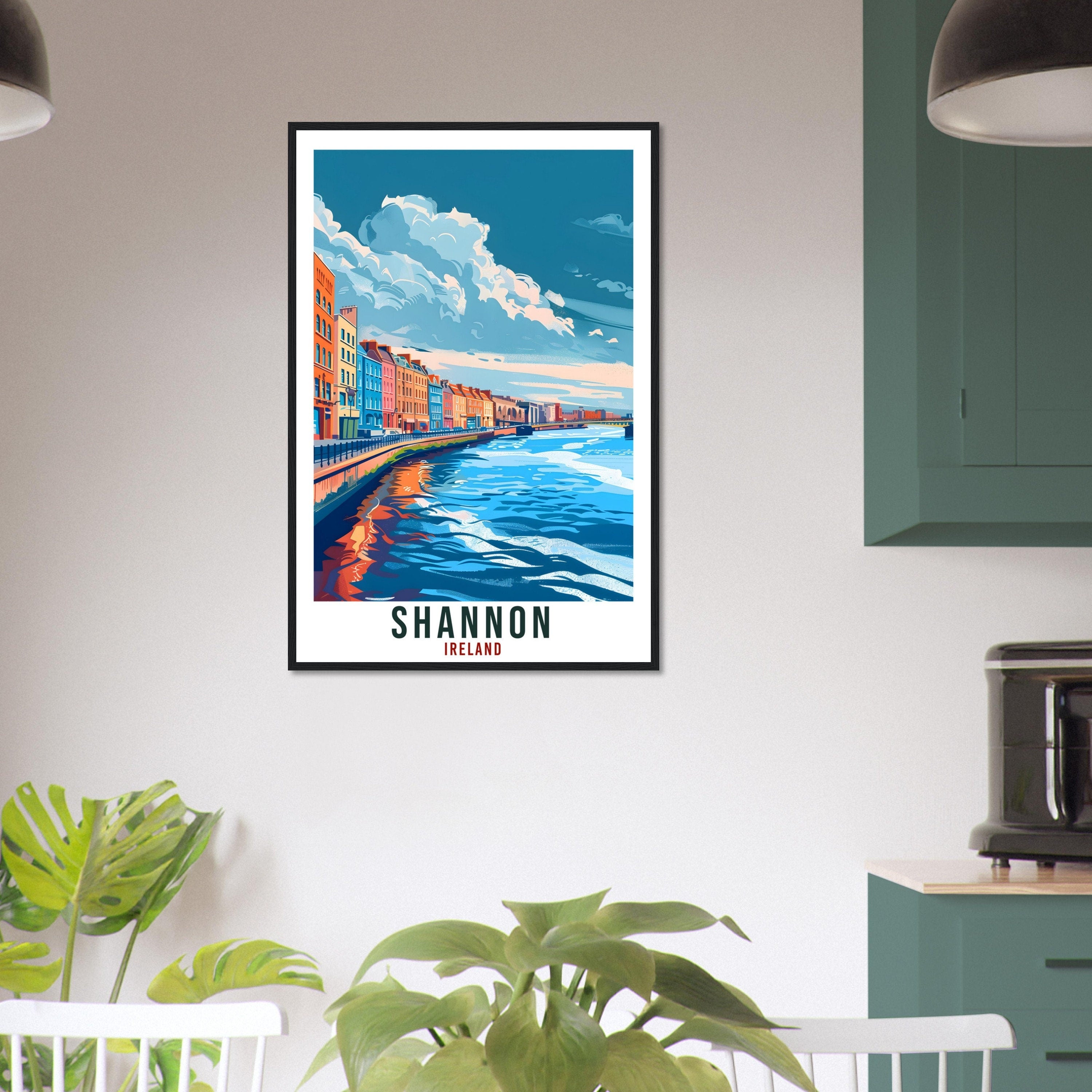 Shannon Travel Print Ireland Wall Art Wall Hanging Home Living Décor Shannon Gift Art Lovers Gift Irish Artwork Gift Ireland Travel Poster