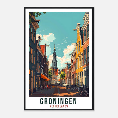 Groningen Travel Print Holland Wall Art Wall Hanging Home Décor Groningen Gift Art Lovers Dutch Artwork Gift The Netherlands Travel Poster