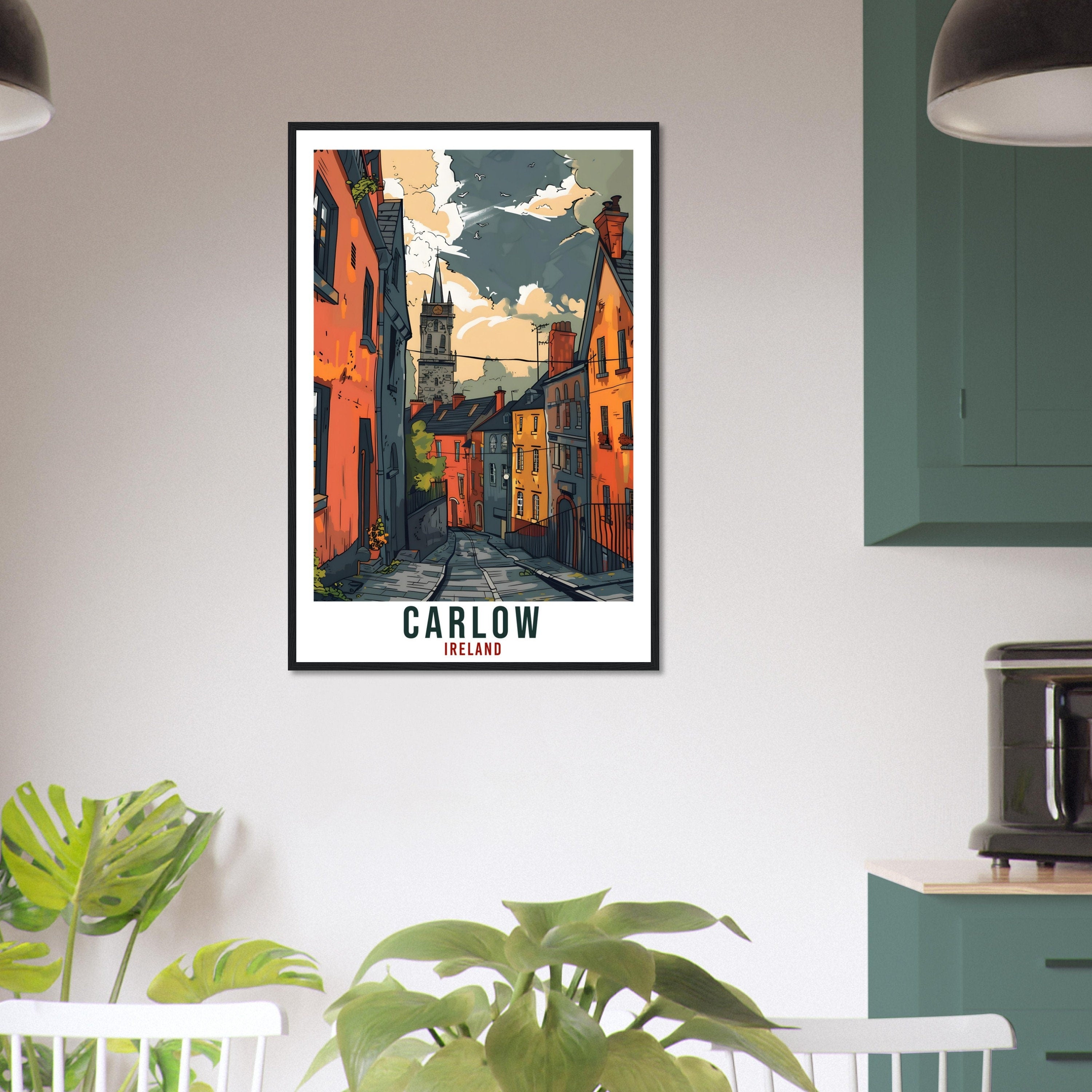 Carlow Travel Print Ireland Wall Art Wall Hanging Home Living Décor Carlow Gift Art Lovers Gift Irish Artwork Gift Ireland Travel Poster