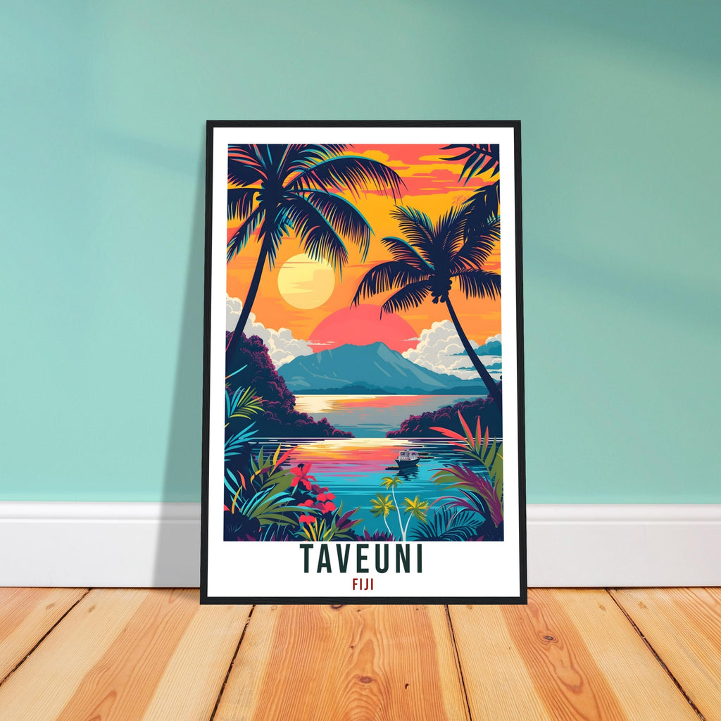 Taveuni Fiji Travel Print Fiji Wall Art Wall Hanging Home Décor Taveuni Gift Fiji Islands Landmark Artwork Travel Art Fijian Travel Poster