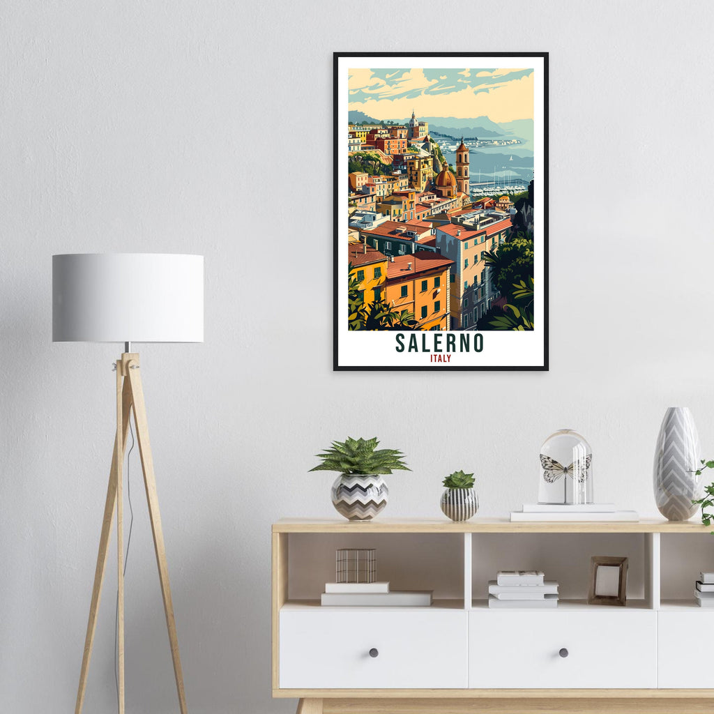 Salerno Travel Print Italy Wall Art Wall Hanging Home Living Décor Salerno Gift Art Lovers Gift Italy Artwork Gift Italian Travel Poster