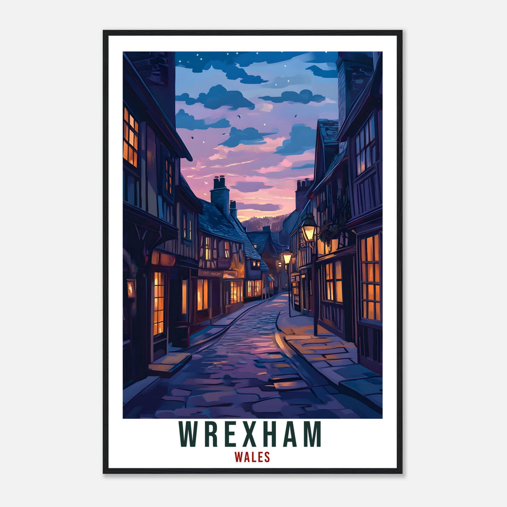 Wrexham Travel Print Wales Home Decor Wrexham Wall Art Wall Hanging Art Lover Wales Artwork Travel Poster Wales Wrexham Travel Art Gift