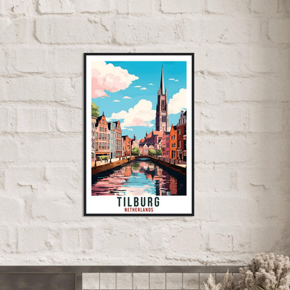 Tilburg Travel Print Holland Wall Art Wall Hanging Home Décor Tilburg Gift Art Lovers Gift Dutch Artwork Gift The Netherlands Travel Poster