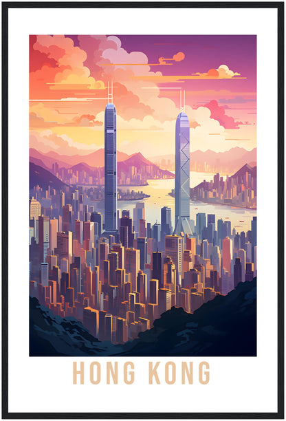 Hong Kong Travel Print Wall Art Hong Kong Home Decor Gift Holiday Print Art Print Hong Kong Travel Poster Hong Kong Art Print Cityscape