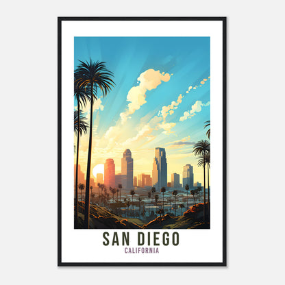 San Diego Travel Print San Diego California Wall Art San Diego Travel Poster Home Decor San Diego Art Lovers Gift San Diego Travel Art