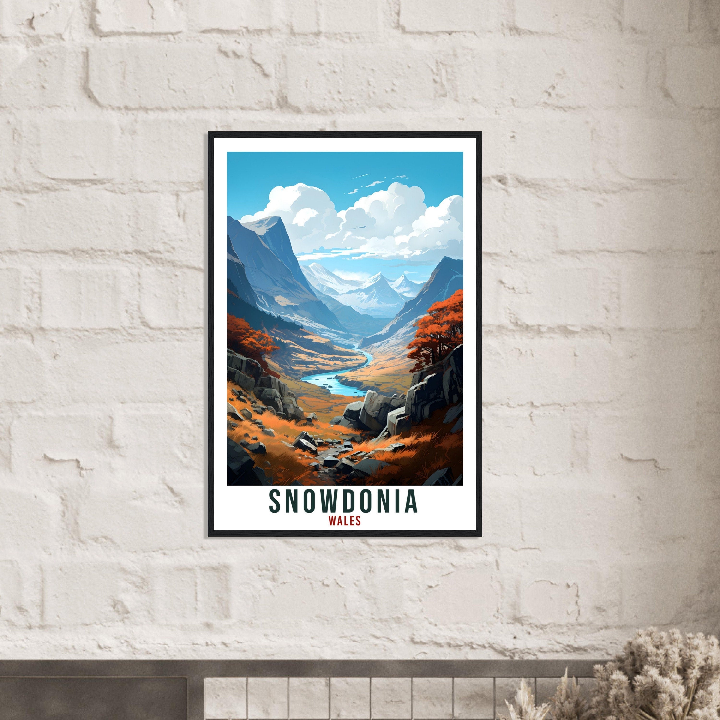 Snowdonia Travel Print Wales Wall Art Home Decor Wall Hanging Travel Art Gift Snowdonia Travel Poster Welsh Landscape Artwork Art Lover Gift