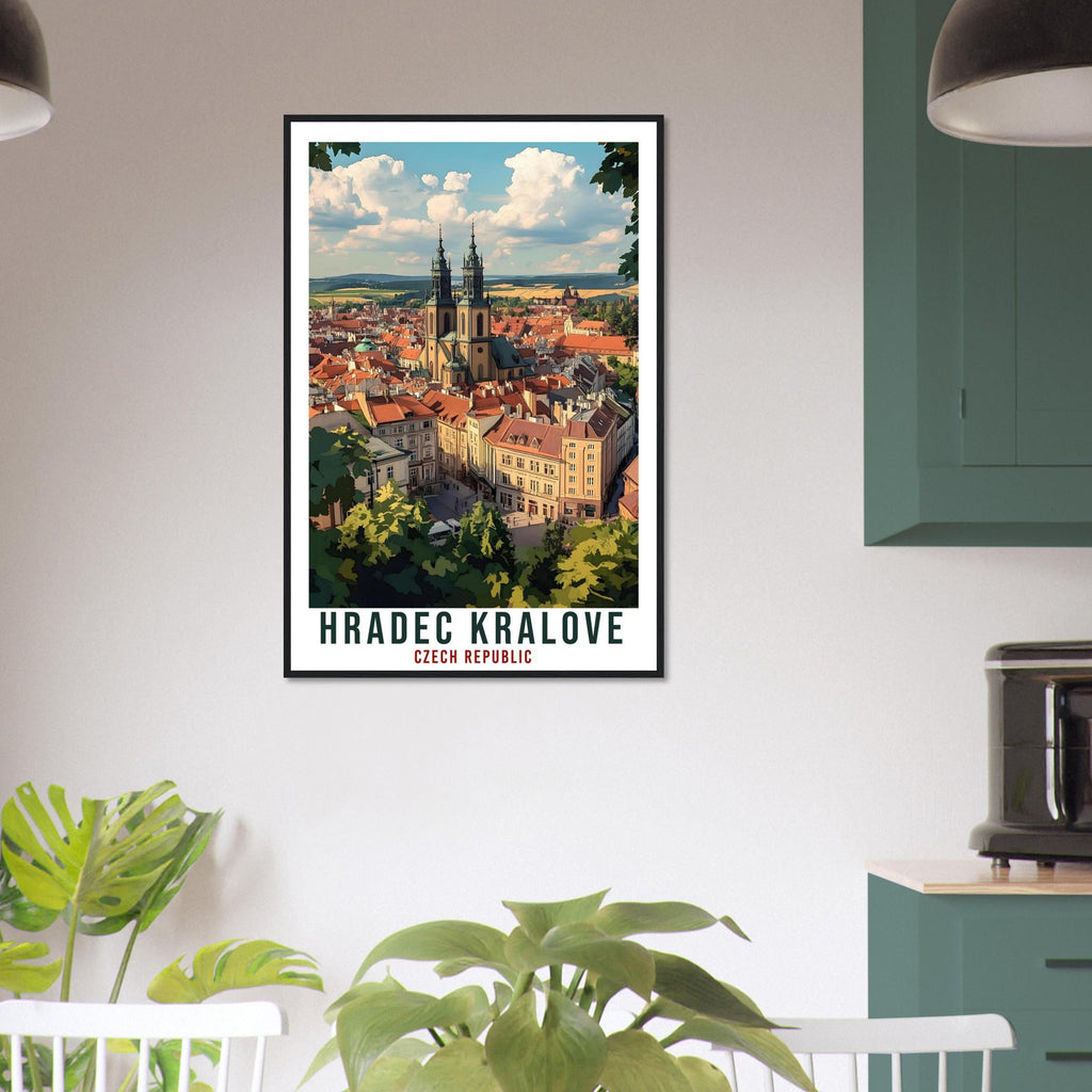 Hradec Kralove Travel Print Czech Republic Home Decor Wall Art Gift Wall Hanging Art Lover Hradec Kralove Czechia Artwork Travel Poster Art
