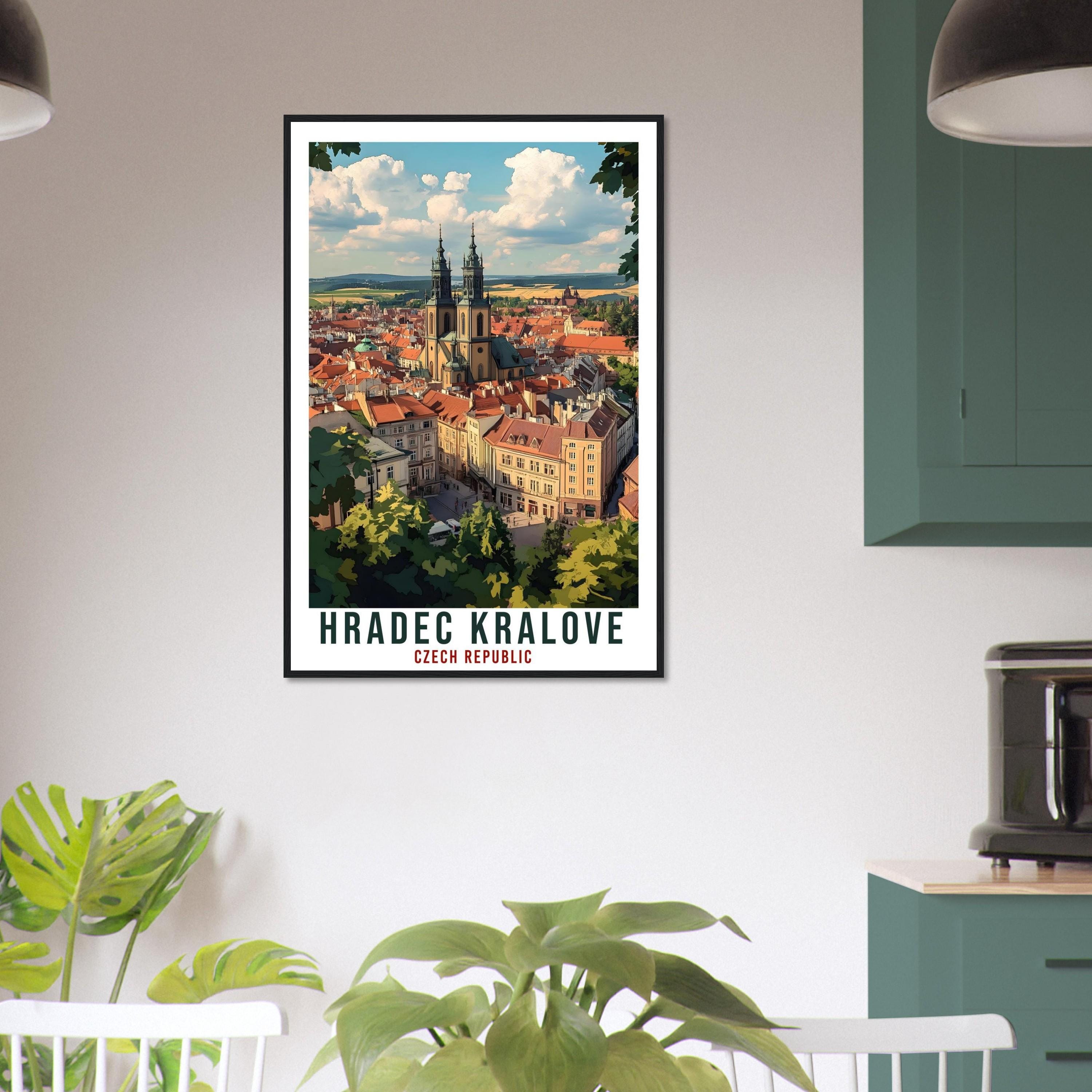 Hradec Kralove Travel Print Czech Republic Home Decor Wall Art Gift Wall Hanging Art Lover Hradec Kralove Czechia Artwork Travel Poster Art