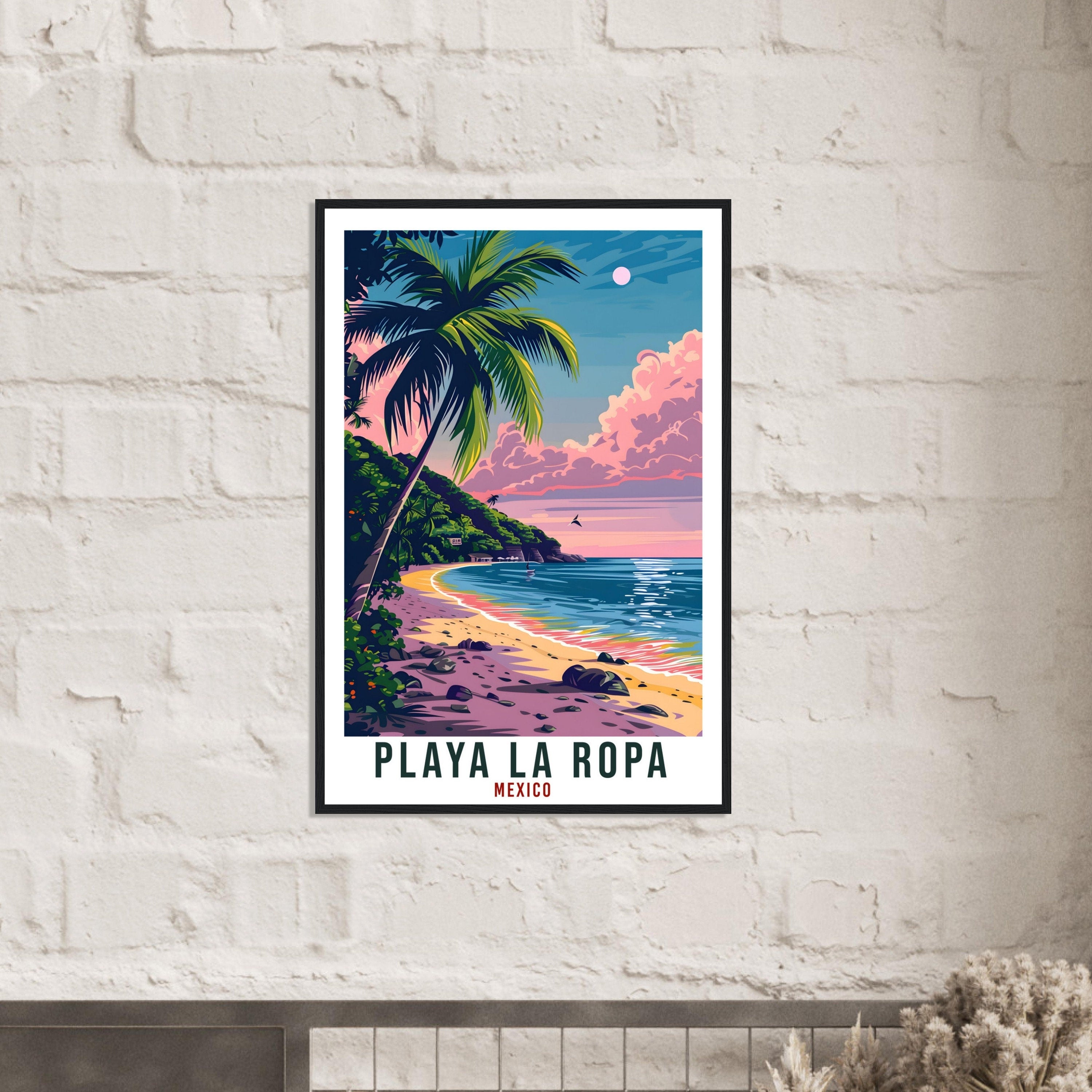 Playa La Ropa Mexico Travel Print Mexico Wall Art Wall Hanging Home Décor Playa La Ropa Gift Mexico Artwork Travel Art Mexican Travel Poster