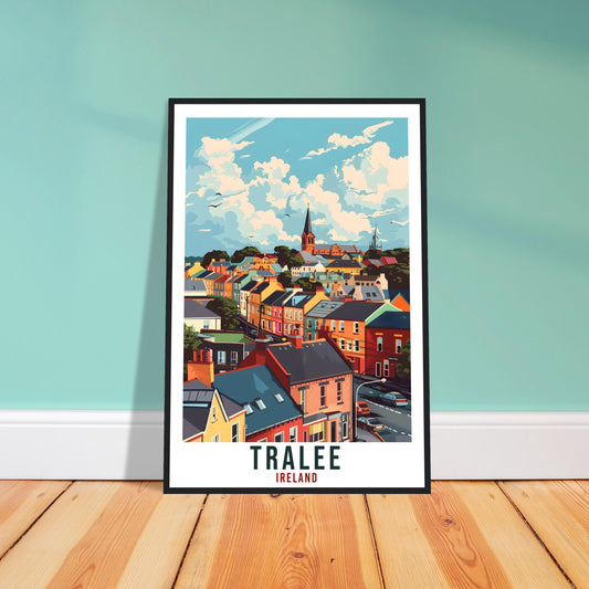Tralee Travel Print Ireland Wall Art Wall Hanging Home Living Décor Tralee Gift Art Lovers Gift Irish Artwork Gift Ireland Travel Poster