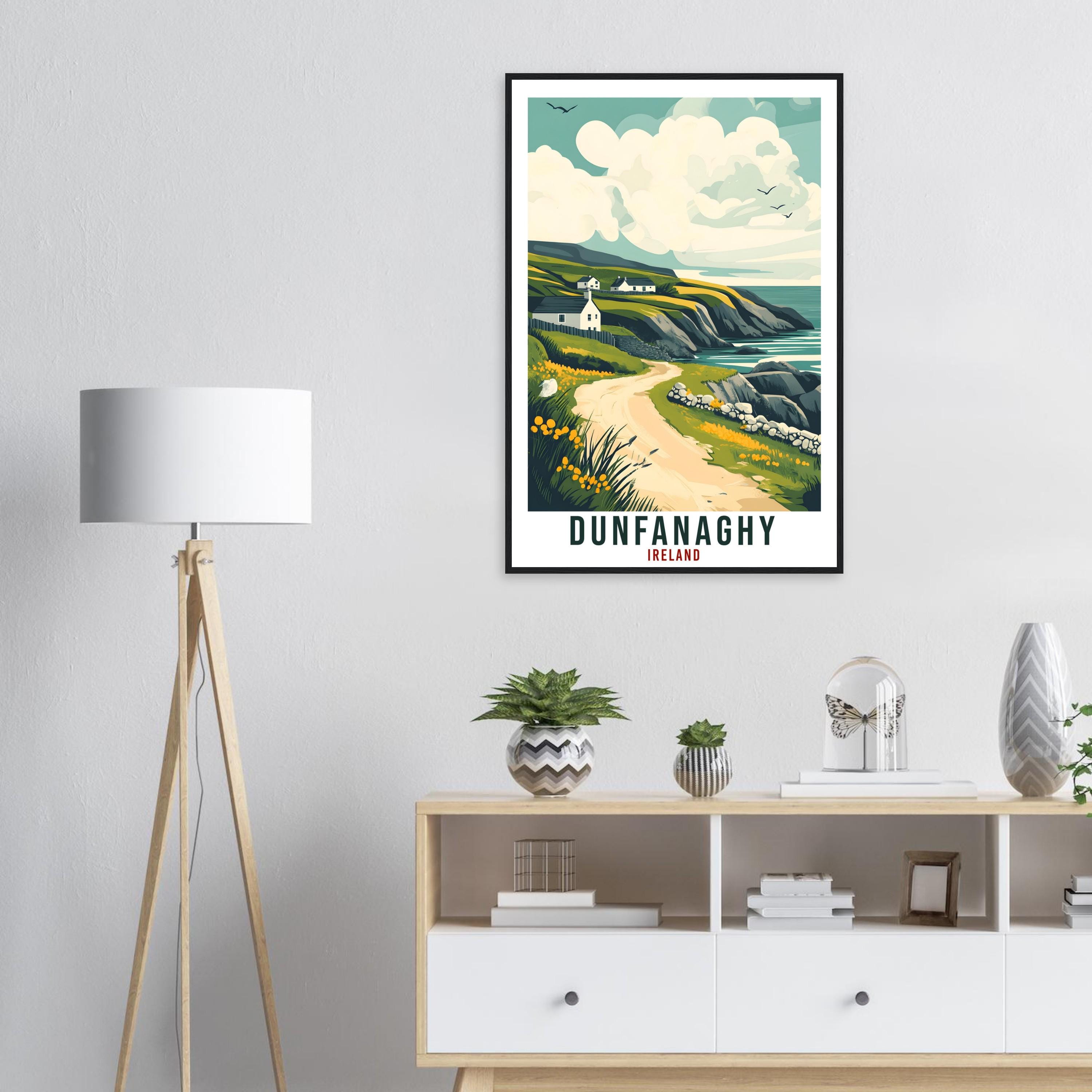 Dunfanaghy Travel Print Ireland Home Decor Donegal Wall Art Wall Hanging Art Lover Irish Artwork Travel Poster Dunfanaghy Ireland Travel Art