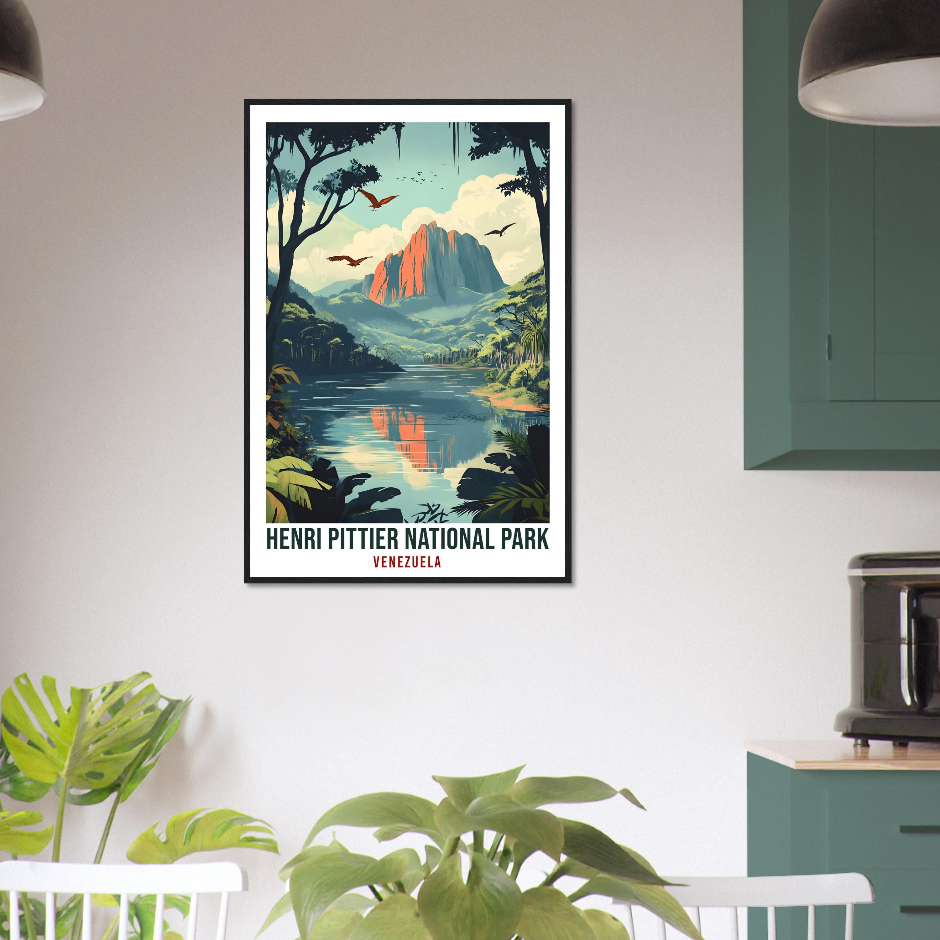 Henri Pittier National Park Travel Print Venezuela Decor Wall Art Gift Wall Hanging Art Lover Henri Pittier Venezuelan Artwork Travel Poster