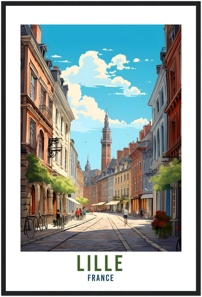 Lille France Travel Print Wall Art Lille Wall Hanging Home Décor Lille Gift Art Lovers France Art Lover Gift Print Lille City France Print