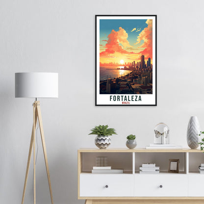Fortaleza Travel Print Wall Art Fortaleza Brazil Wall Hanging Artwork Fortaleza Art Gifts Fortaleza Travel Poster Brazil City Art Lover Gift