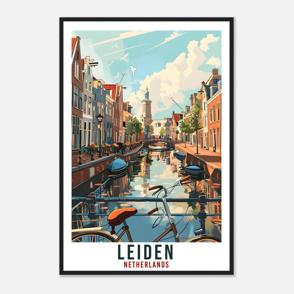 Leiden Travel Print Holland Wall Art Wall Hanging Home Décor Gift Art Lovers Gift Dutch Artwork Gift The Netherlands Leiden Travel Poster