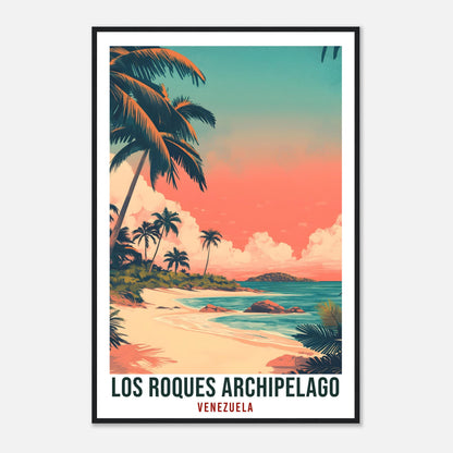Los Roques Archipelago Travel Print Venezuela Decor Wall Art Wall Hanging Art Lover Los Roques Venezuelan Artwork Travel Poster Travel Art