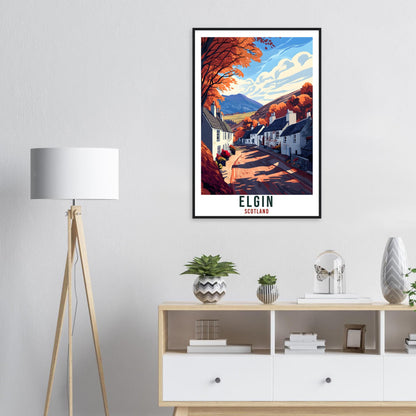 Elgin Travel Print Scotland Home Decor Elgin Wall Art Wall Hanging Art Lover Scotland Artwork Travel Poster Elgin Travel Art Elgin Scotland