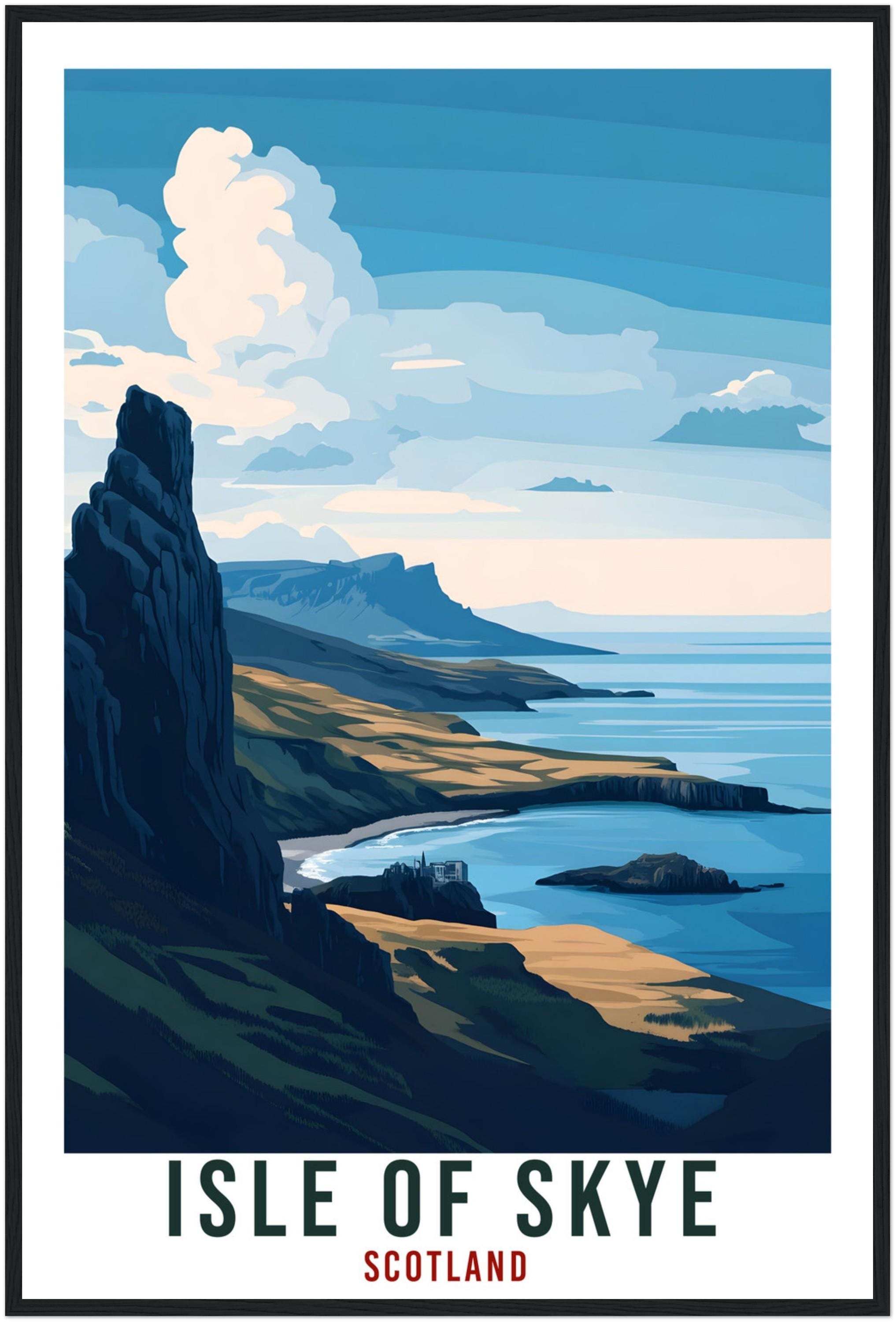 Isle Of Skye Travel Print Scotland Home Decor Isle Of Skye Wall Art Wall Hanging Art Lover Scotland Artwork Travel Poster Isle Of Skye Art