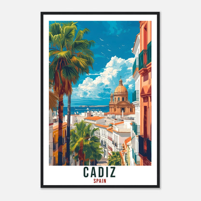 Cadiz Travel Print Spain Home Decoration Cadiz Spanish City Wall Art Gift Wall Hanging Art Lover Spain Artwork Cadiz Travel Poster Gift