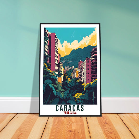 Caracas Travel Print Venezuela Home Decor Caracas Wall Art Gift Wall Hanging Art Lover Caracas Venezuelan Artwork Travel Poster Travel Gift