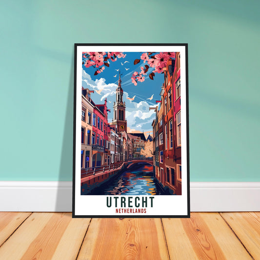 Utrecht Travel Print Holland Wall Art Wall Hanging Home Décor Utrecht Gift Art Lovers Gift Dutch Artwork Gift The Netherlands Travel Poster