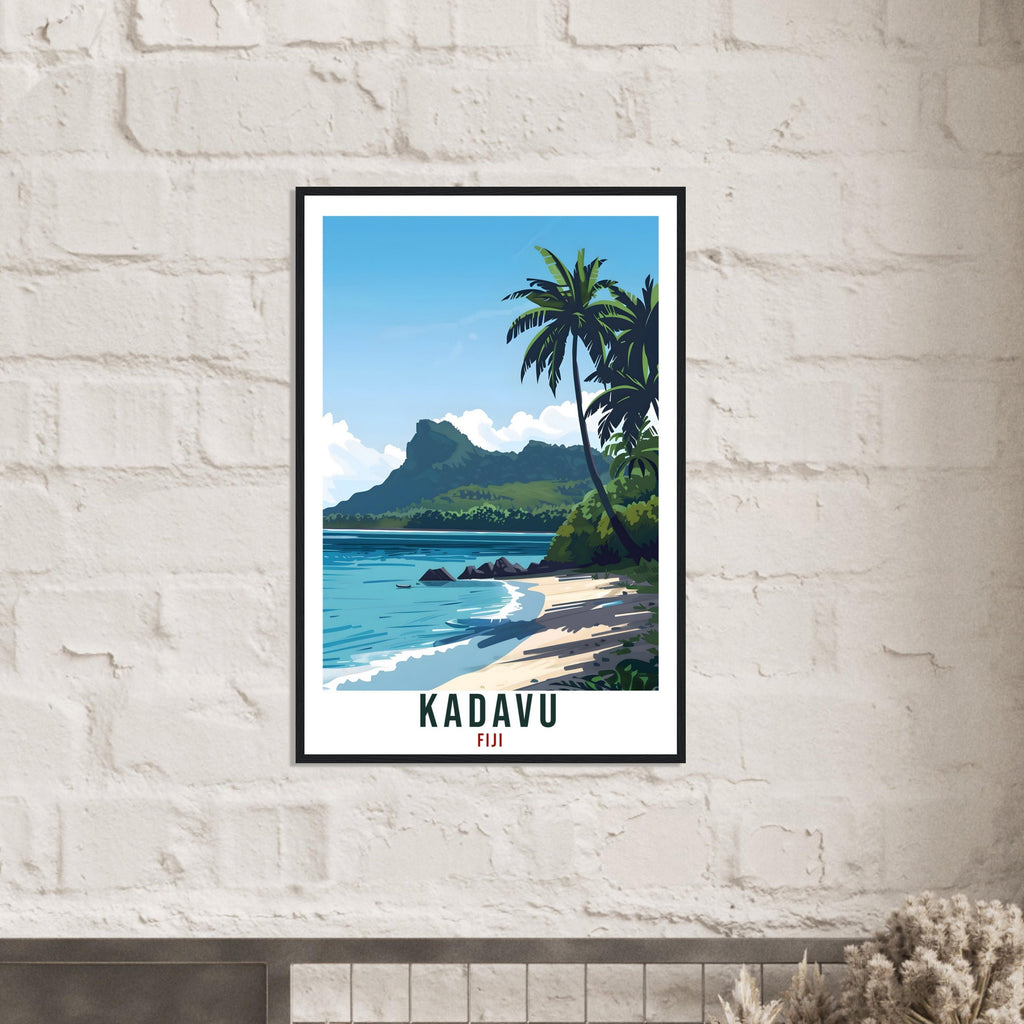 Kadavu Fiji Travel Print Fiji Wall Art Wall Hanging Home Décor Kadavu Gift Fiji Islands Landmark Artwork Travel Art Fijian Travel Poster