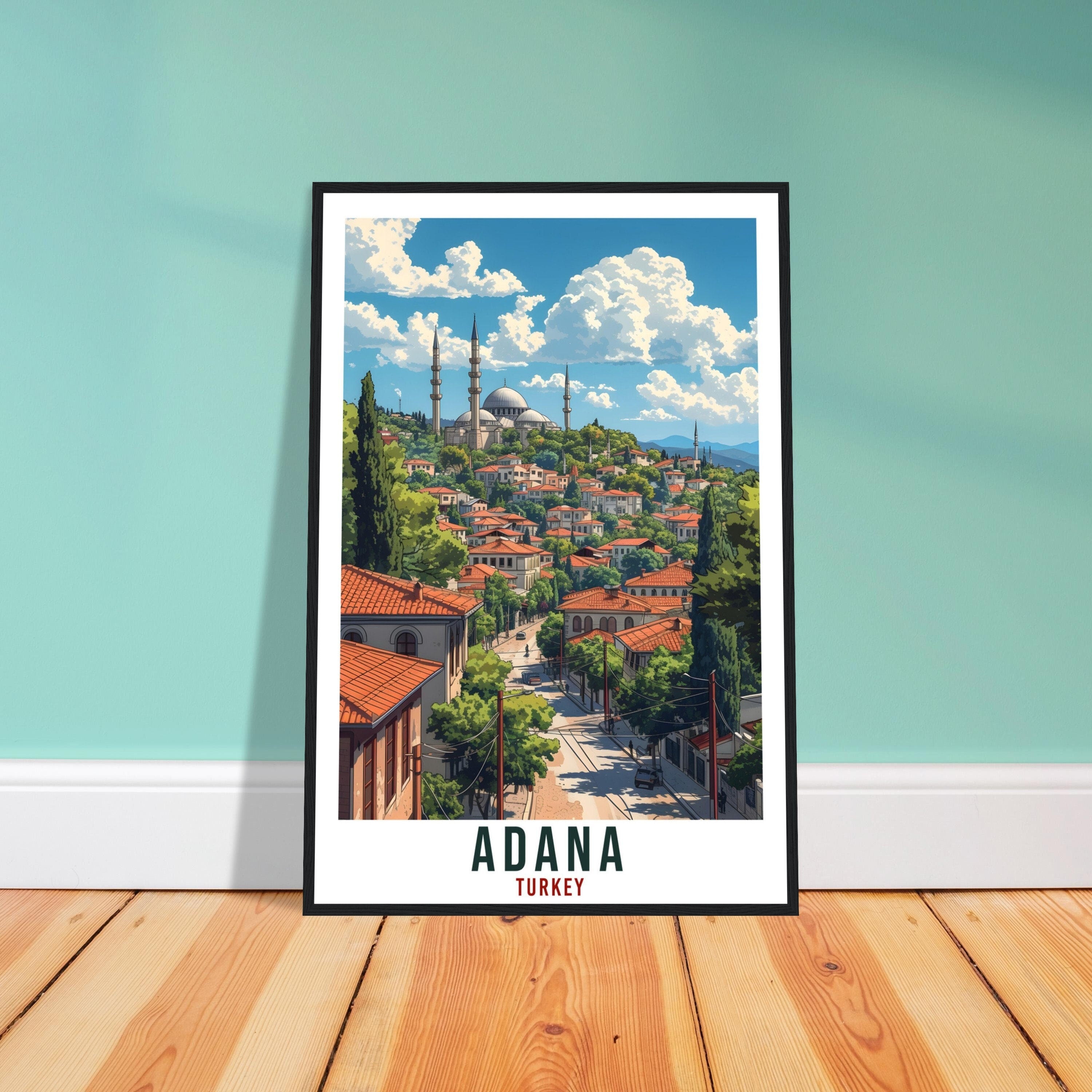 Adana Gift Travel Print Turkey Home Decoration Adana Turkish City Wall Art Gift Wall Hanging Art Lover Turkey Artwork Adana Travel Poster