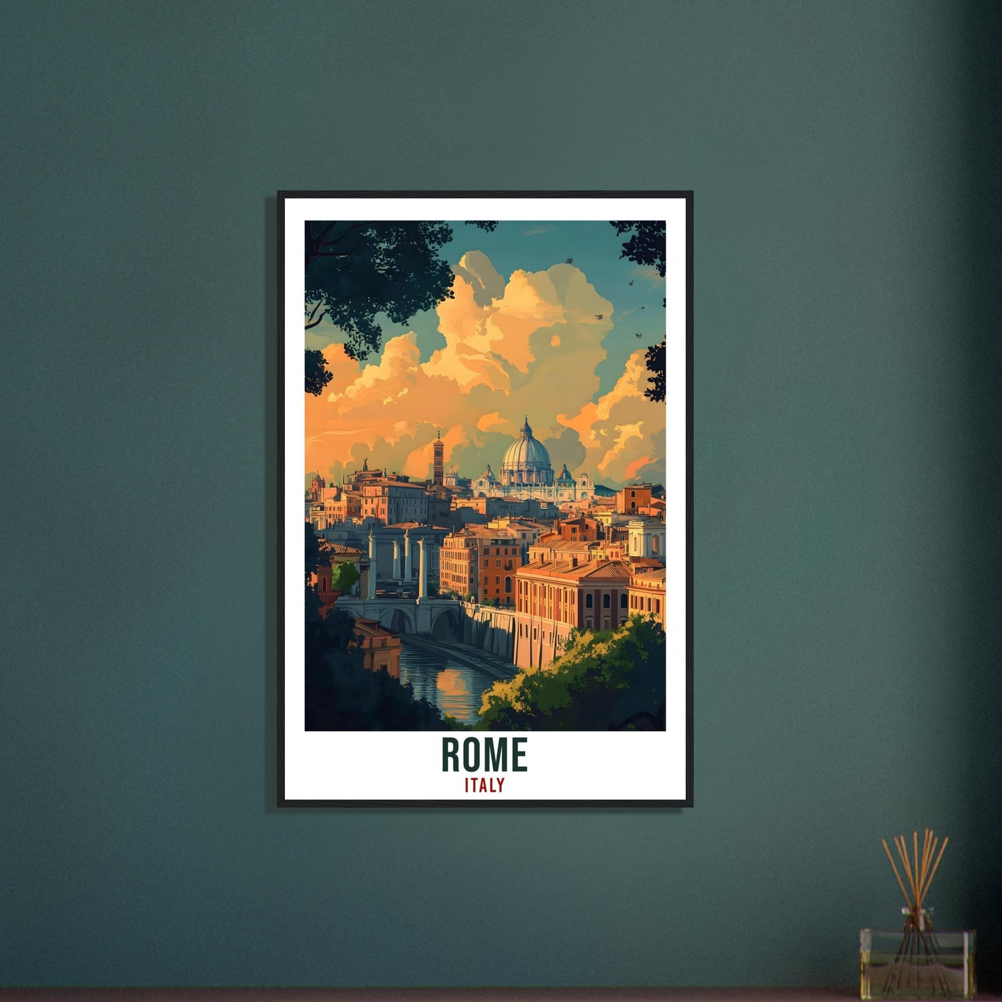 Rome Travel Print Italy Home Decor Rome Wall Art Gift Wall Hanging Art Lover Rome Italy Artwork Travel Poster Rome Italian Travel Art