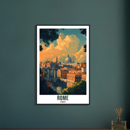 Rome Travel Print Italy Home Decor Rome Wall Art Gift Wall Hanging Art Lover Rome Italy Artwork Travel Poster Rome Italian Travel Art