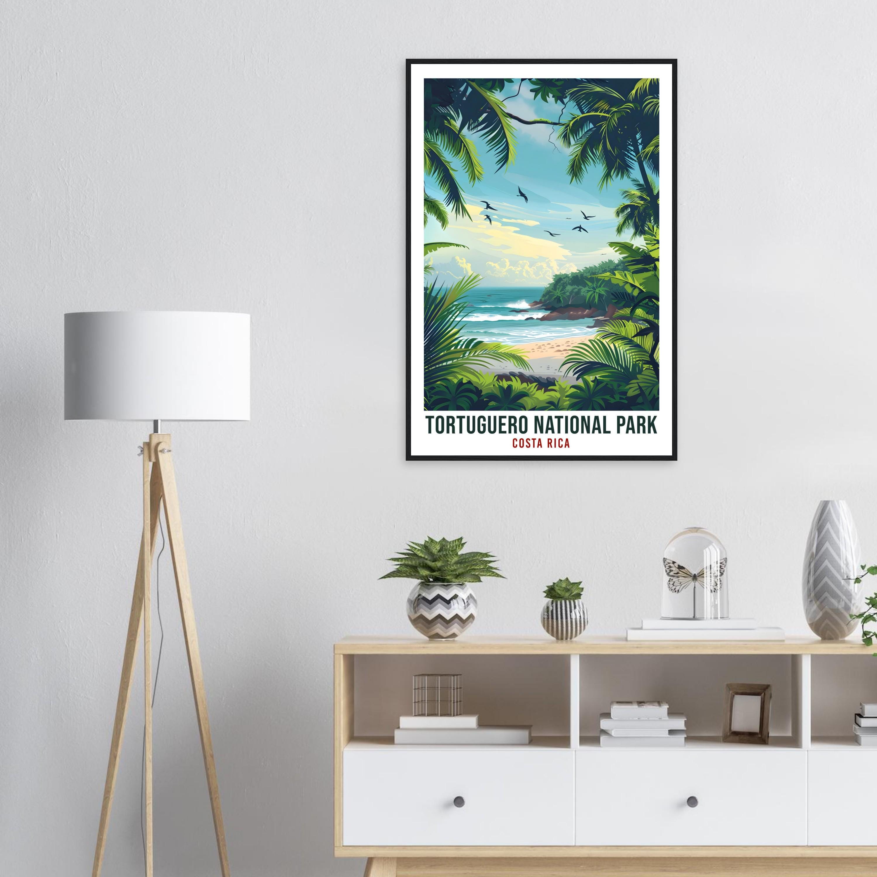 Tortuguero National Park Costa Rica Travel Print Wall Art Wall Hanging Home Décor Tortuguero Artwork Travel Art Costa Rica Travel Poster