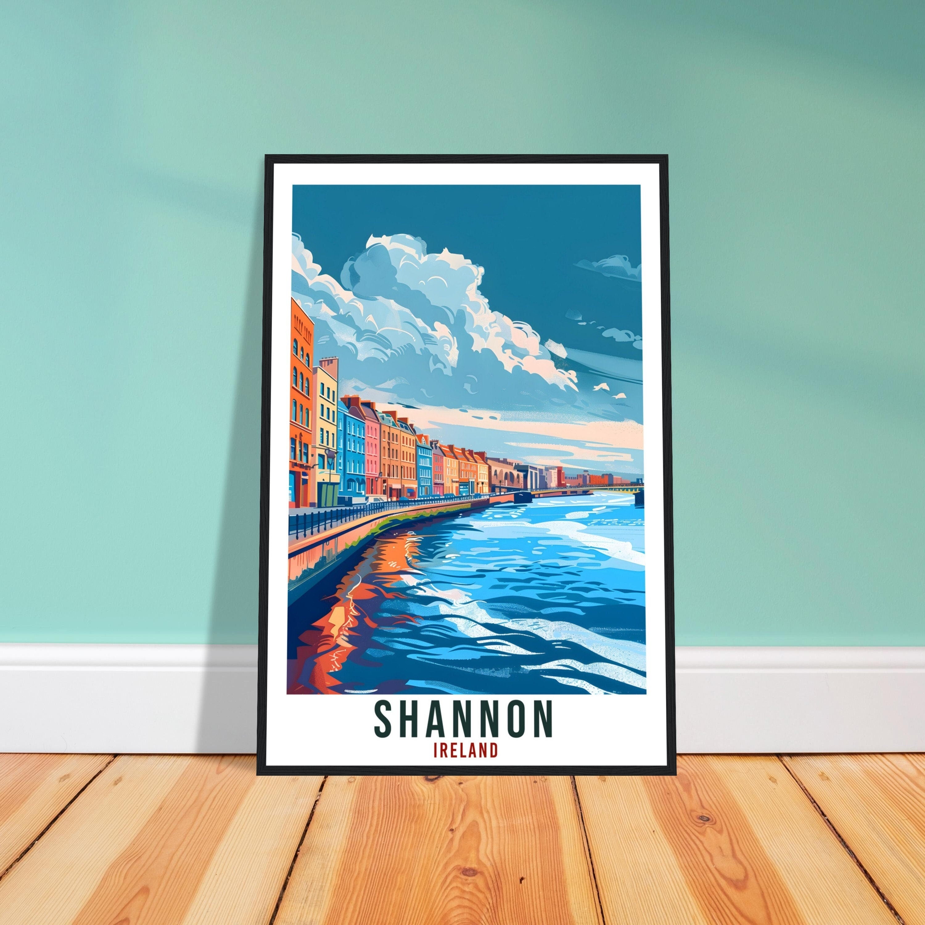 Shannon Travel Print Ireland Wall Art Wall Hanging Home Living Décor Shannon Gift Art Lovers Gift Irish Artwork Gift Ireland Travel Poster