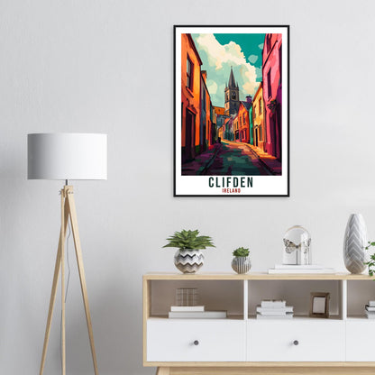 Clifden Travel Print Ireland Home Decor Clifden Wall Art Gift Wall Hanging Art Lover Clifden Irish Artwork Travel Poster Ireland Travel Art