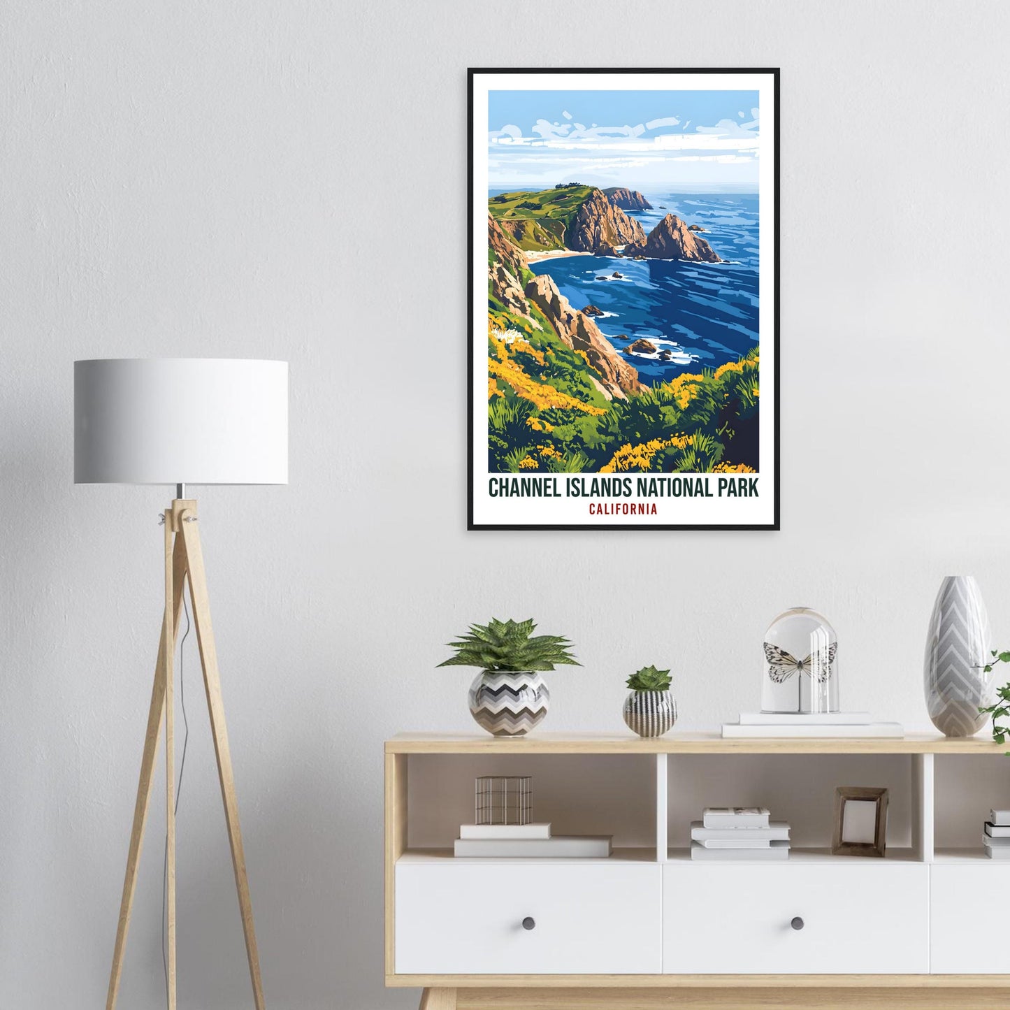 Channel Islands National Park California USA Travel Print Wall Art Wall Hanging Home Décor Cali Gift Travel Art USA Artwork Travel Poster