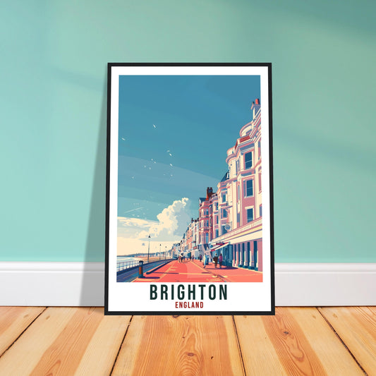 Brighton Travel Print Wall Art Wall Hanging Home Living Décor Brighton Coast Art Lovers Gift UK Artwork Gift Print England Travel Poster