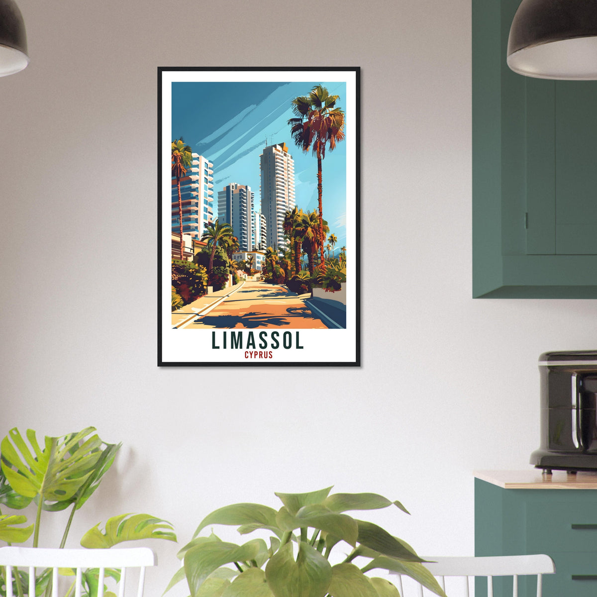 Limassol Cyprus Travel Print Cyprus Wall Art Wall Hanging Home Décor Limassol Gift Cyprus Landmark Artwork Gift Cyprus Holiday Travel Poster