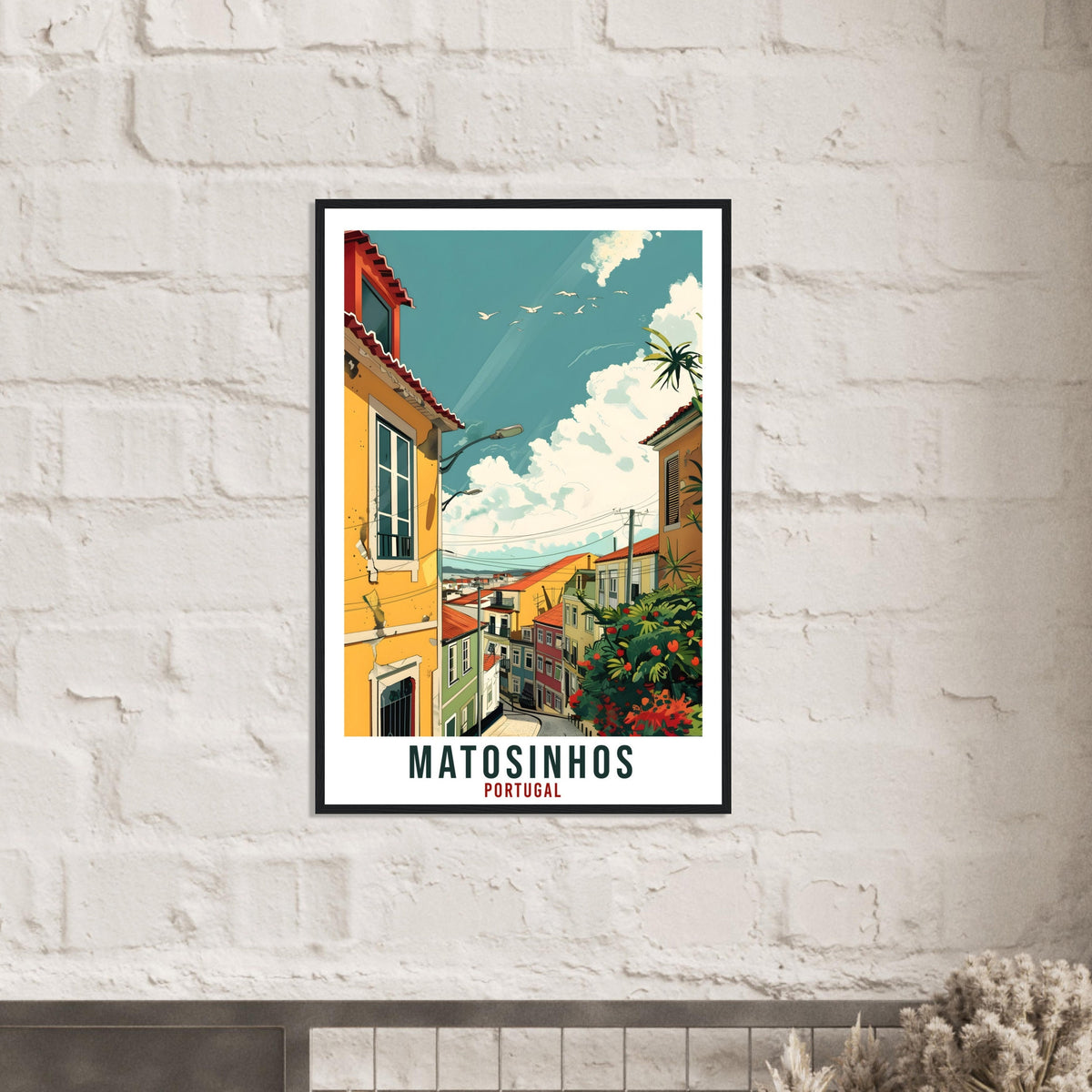Matosinhos Travel Print Home Decoration Wall Art Wall Hanging Art Lover Portugal Artwork Portugal Matosinhos Travel Poster Holiday Print
