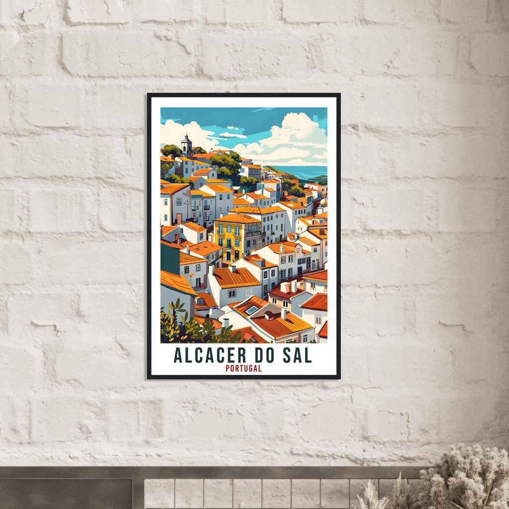 Alcacer Do Sal Travel Print Portugal Wall Art Wall Hanging Home Décor Alcacer Do Sal Gift Portugal Landmark Artwork Portugal Travel Poster