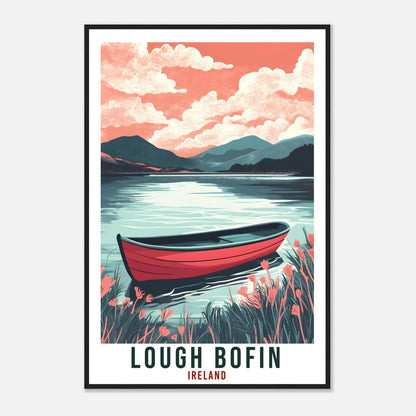Lough Bofin Travel Print Ireland Home Decor Lough Bofin Wall Art Wall Hanging Art Lover Irish Artwork Travel Poster Ireland Travel Art