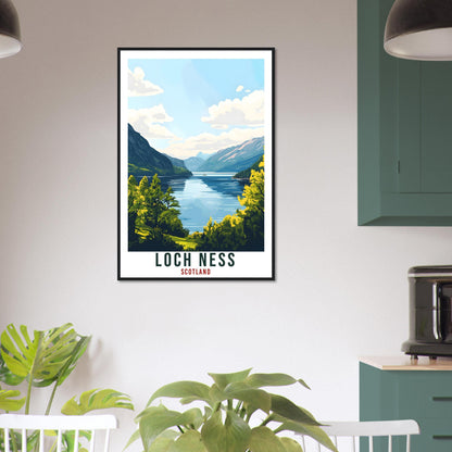 Loch Ness Travel Print Scotland Home Decor Loch Ness Wall Art Wall Hanging Art Lover Scotland Artwork Travel Poster Loch Ness Travel Art