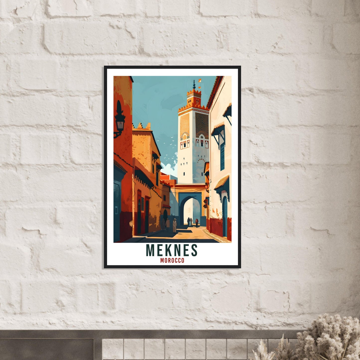 Meknes Morocco Travel Print Meknes Wall Art Wall Hanging Home Décor Meknes Gift Art Lovers Morocco Artwork Gift Print North African Poster