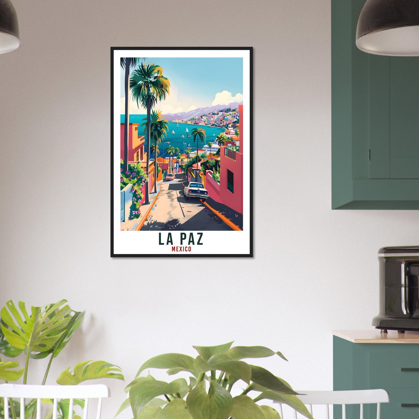 La Paz Mexico Travel Print Mexico Wall Art Wall Hanging Home Décor La Paz Mexico Gift Landmark Artwork Gift South America Travel Poster