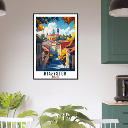 Białystok Travel Print Poland Home Decor Białystok Wall Art Gift Wall Hanging Art Lover Białystok Polish Artwork Travel Poster Poland Travel