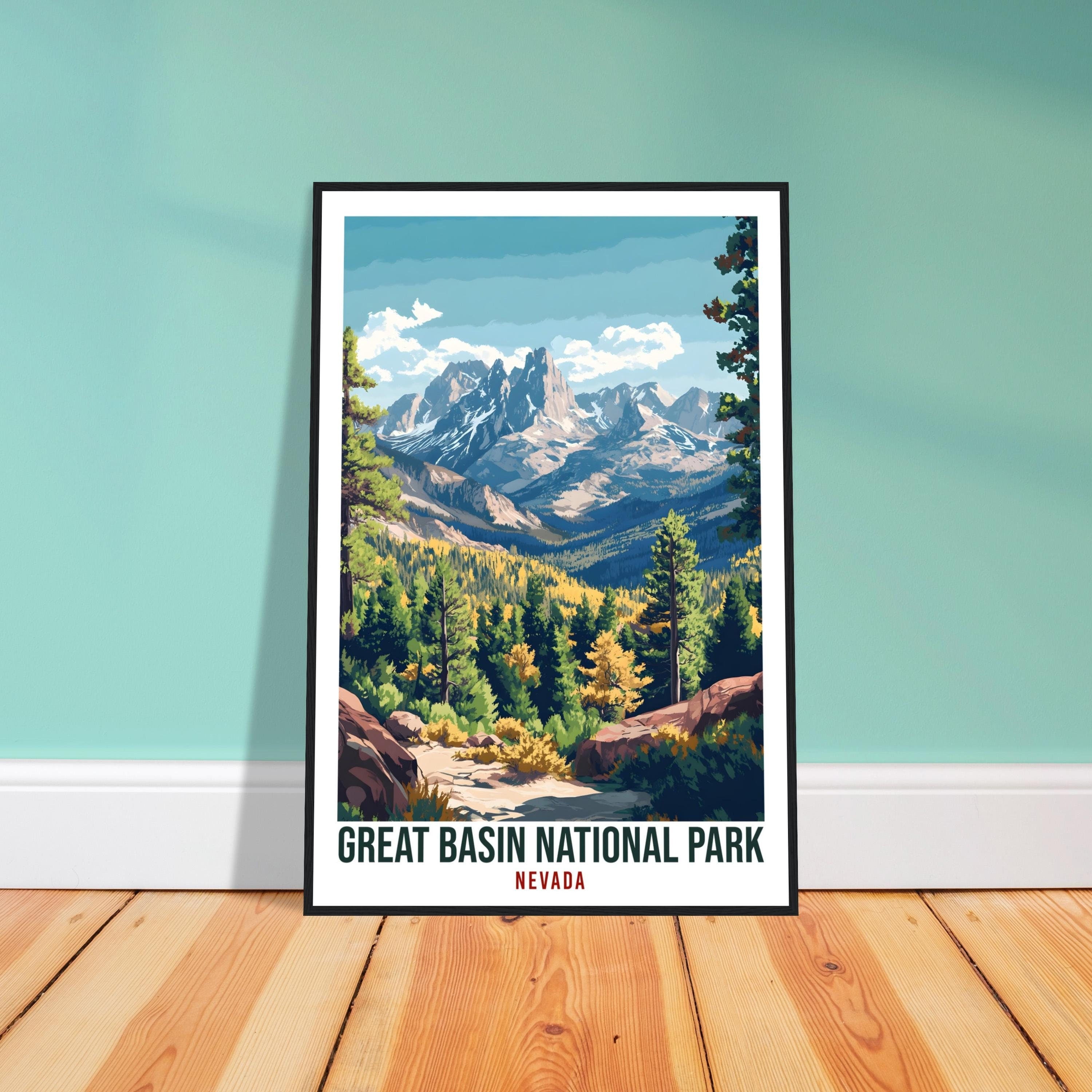 Great Basin National Park Nevada USA Travel Print Wall Art Wall Hanging Home Décor Great Basin Gift Travel Art USA Artwork Travel Poster