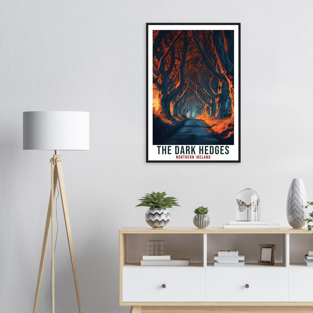 The Dark Hedges Travel Print Northern Ireland Coast Home Decoration Wall Art Gift Wall Hanging Art Lover Irish Artwork Ireland Travel Poster