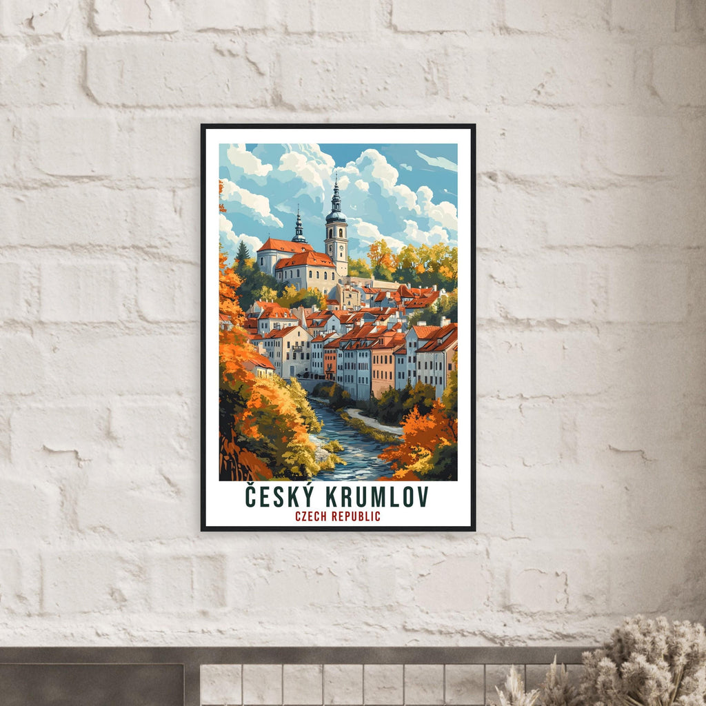 Český Krumlov Travel Print Czech Republic Home Decor Wall Art Gift Wall Hanging Art Lover Český Krumlov Czechia Artwork Travel Poster Travel