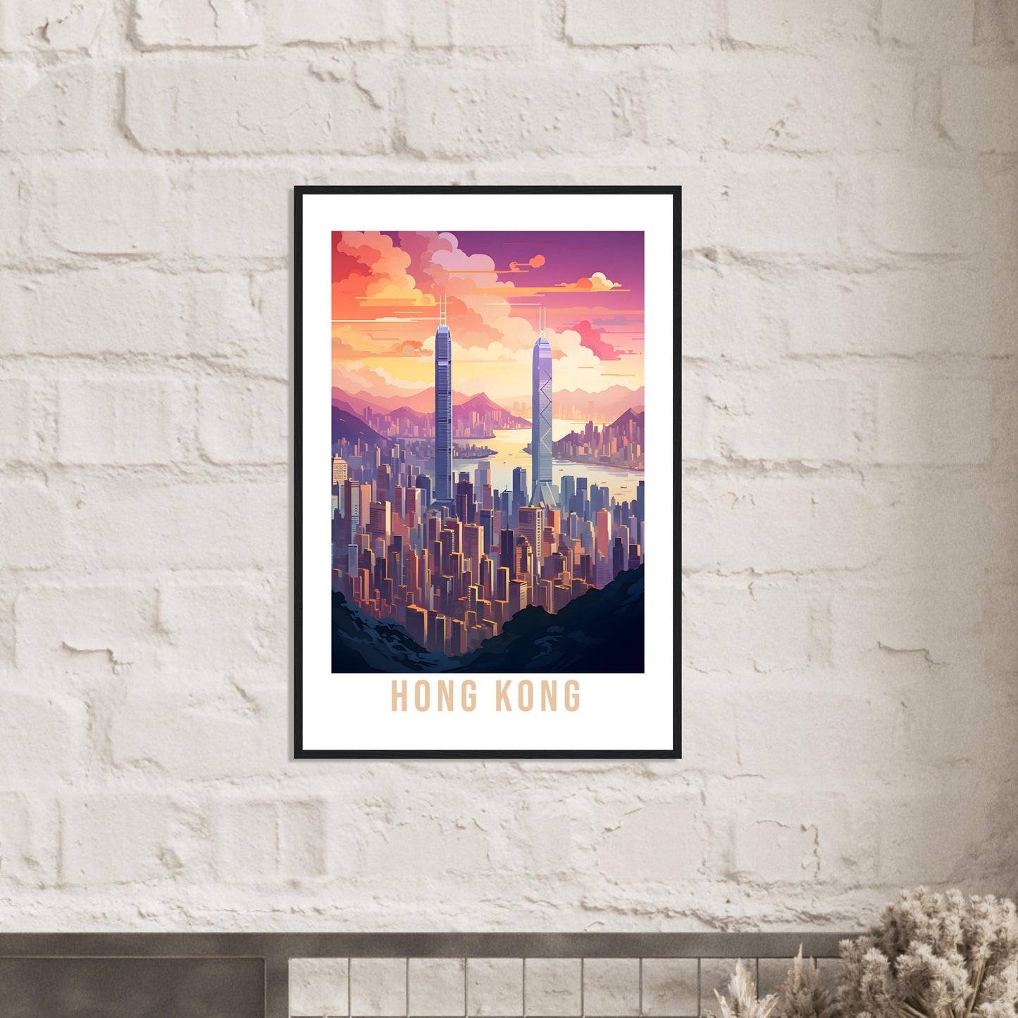 Hong Kong Travel Print Wall Art Hong Kong Home Decor Gift Holiday Print Art Print Hong Kong Travel Poster Hong Kong Art Print Cityscape