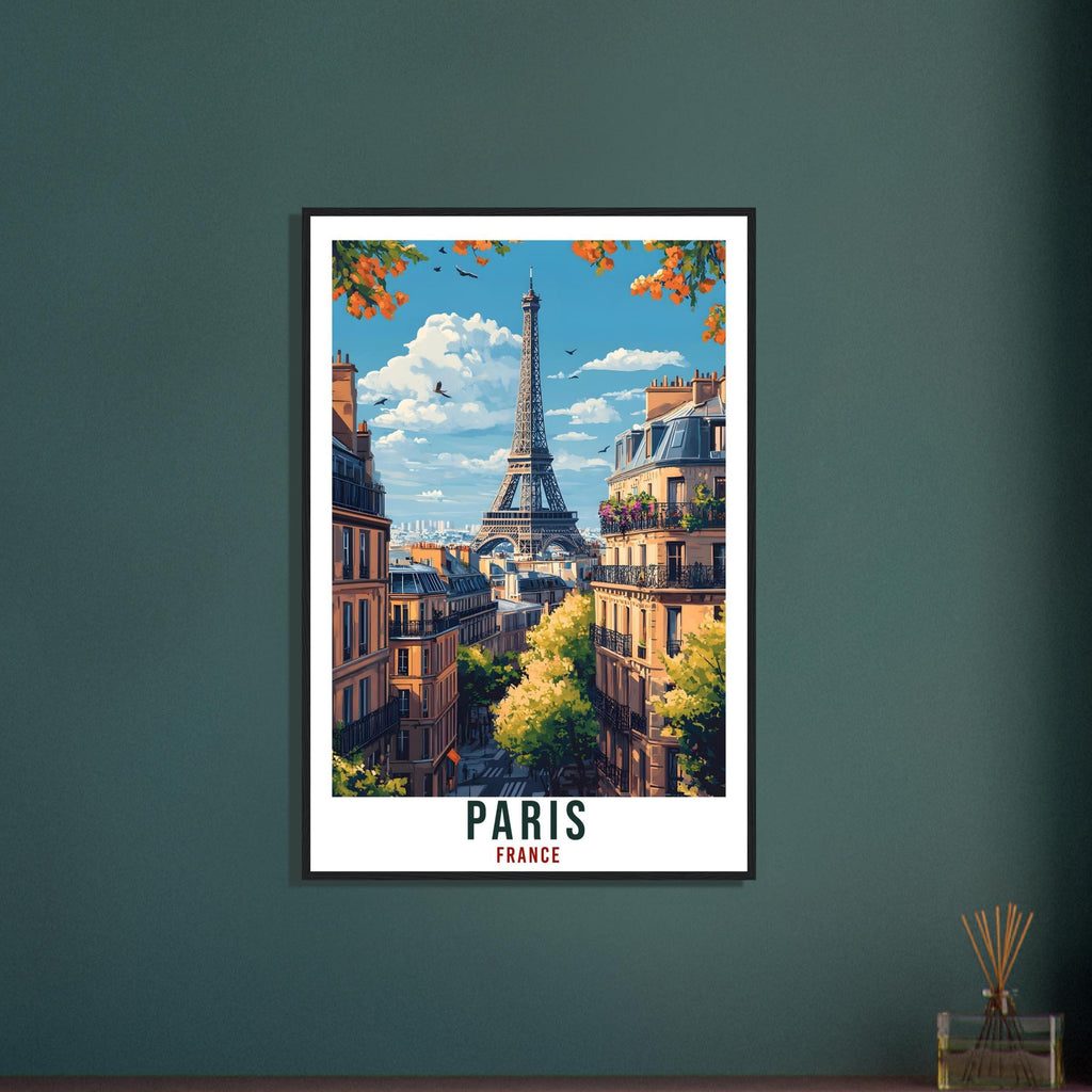 Paris Travel Print Eiffel Tower France Home Decor Paris Wall Art Gift Wall Hanging Art Lover Paris France Artwork Travel Poster Travel Art